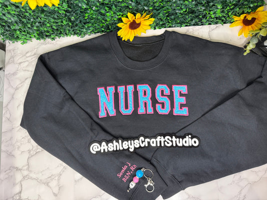 Nurse Embroidery Sweatshirt