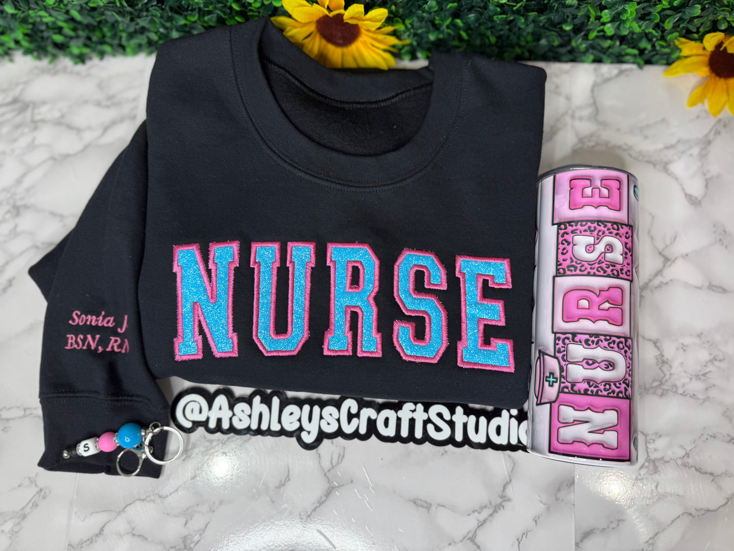 Nurse Embroidery Sweatshirt